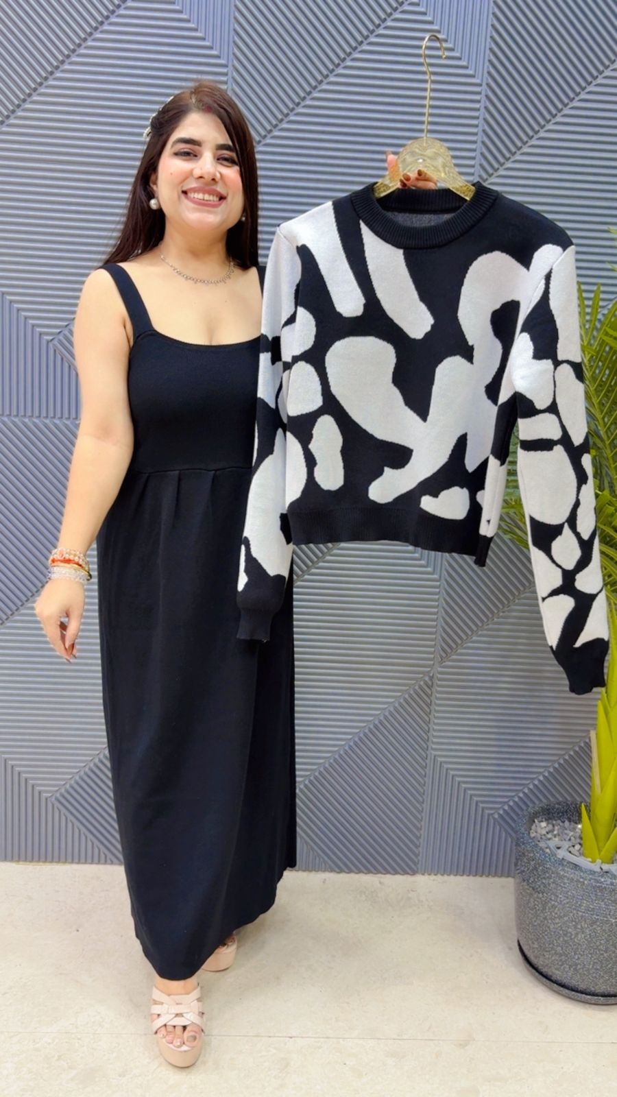 BEAUTIFUL SHRUG DRESS GGR4110