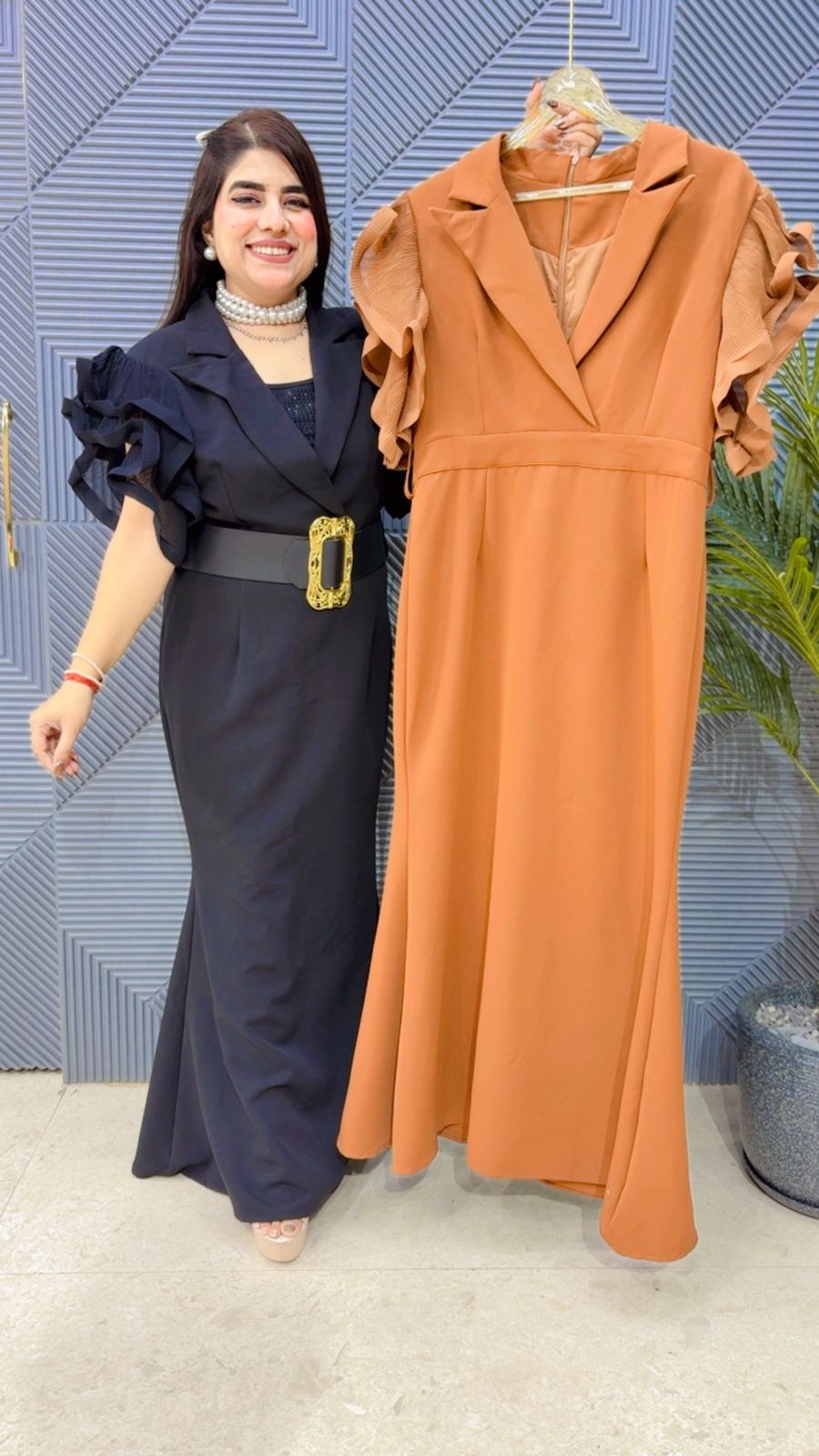 BEAUTIFUL DRESS WITH BELT GGR4115