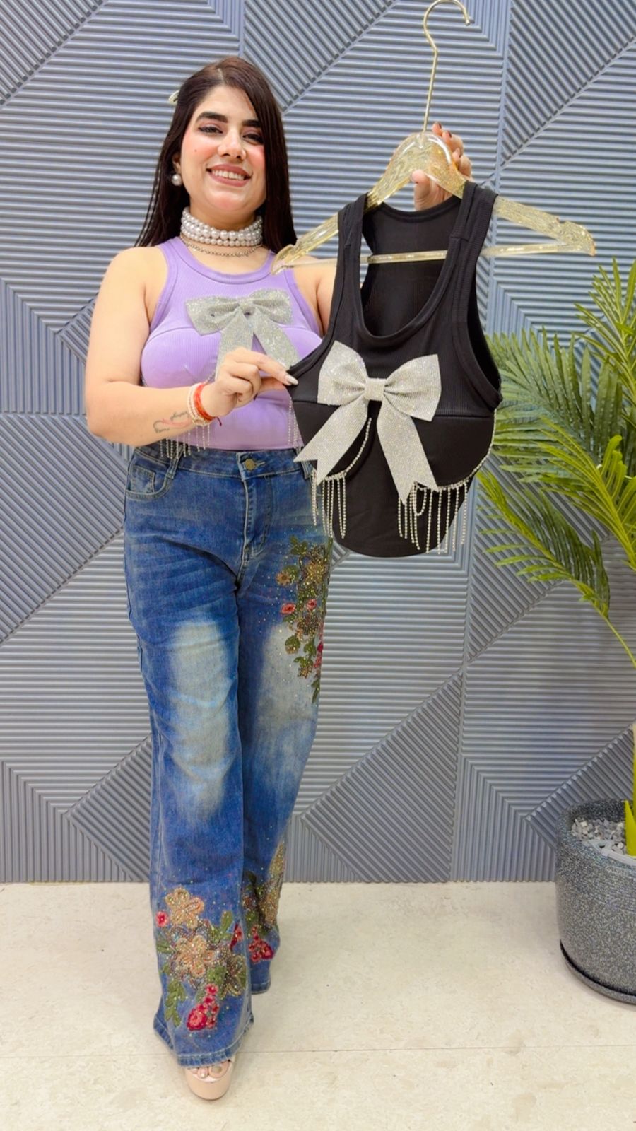 BEAUTIFUL BOW BUSTIER GGR4119 Girls Glitters