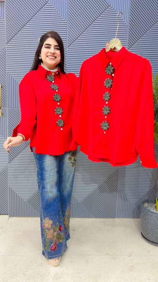 BEAUTIFUL SHIRT GGR4120 Girls Glitters