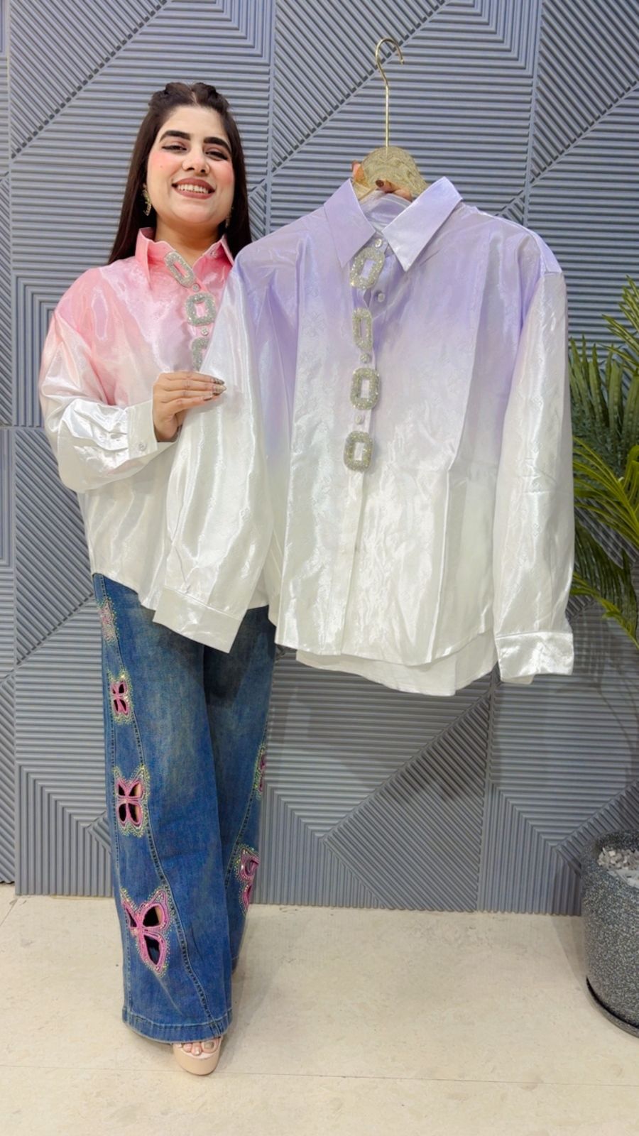 BEAUTIFUL SHIRT GGR4128 Girls Glitters