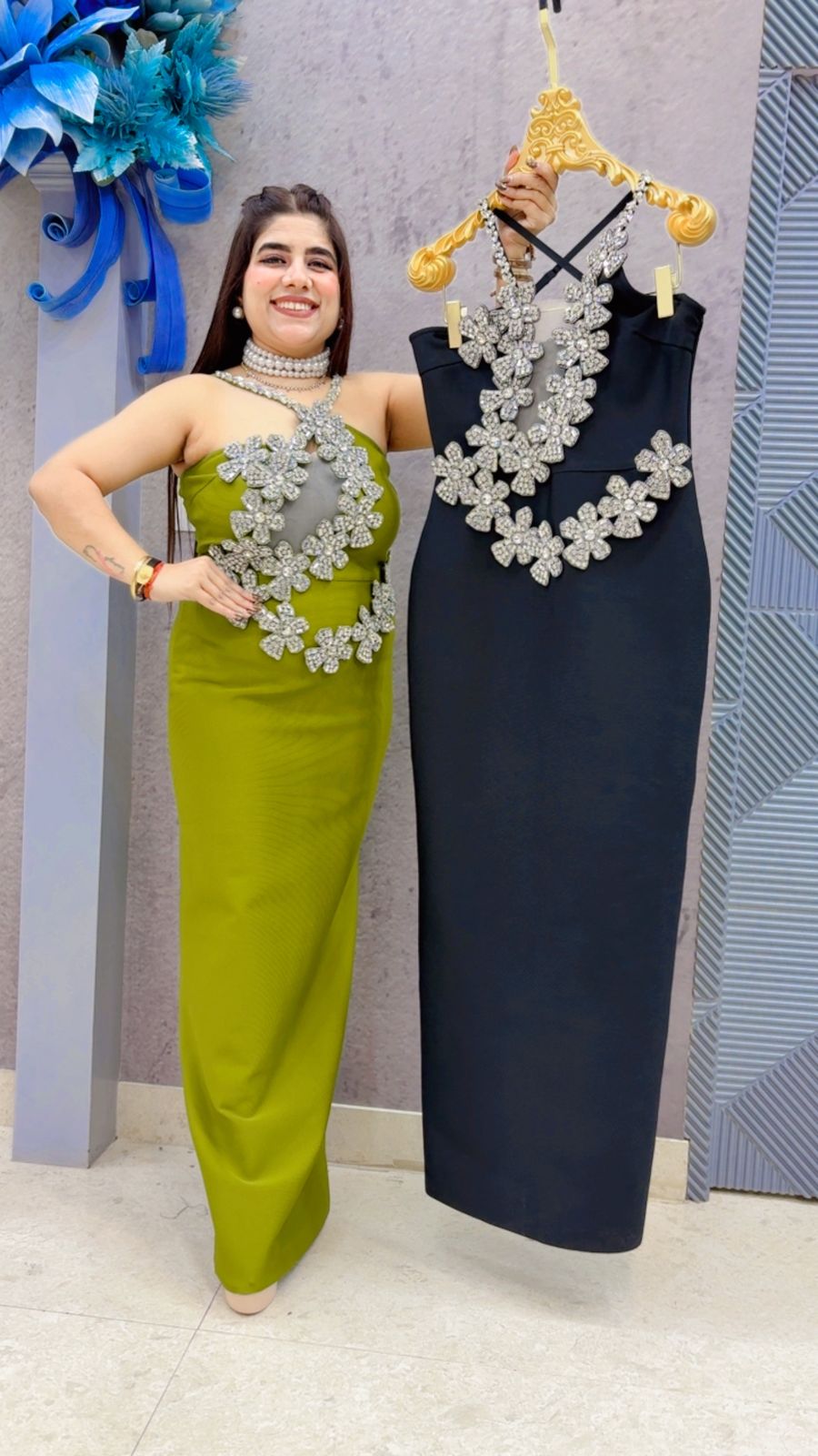 BEAUTIFUL STUDDED WORK DRESS GGR4133