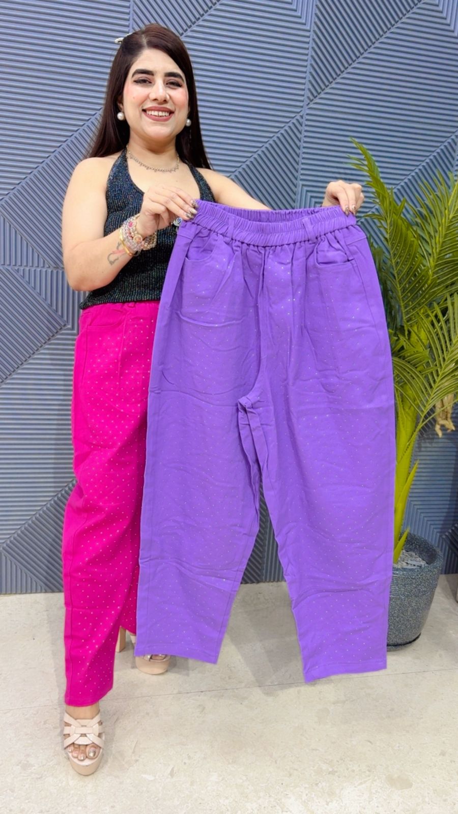 BEAUTIFUL COTTON DENIM JEANS GGR4146 Girls Glitters