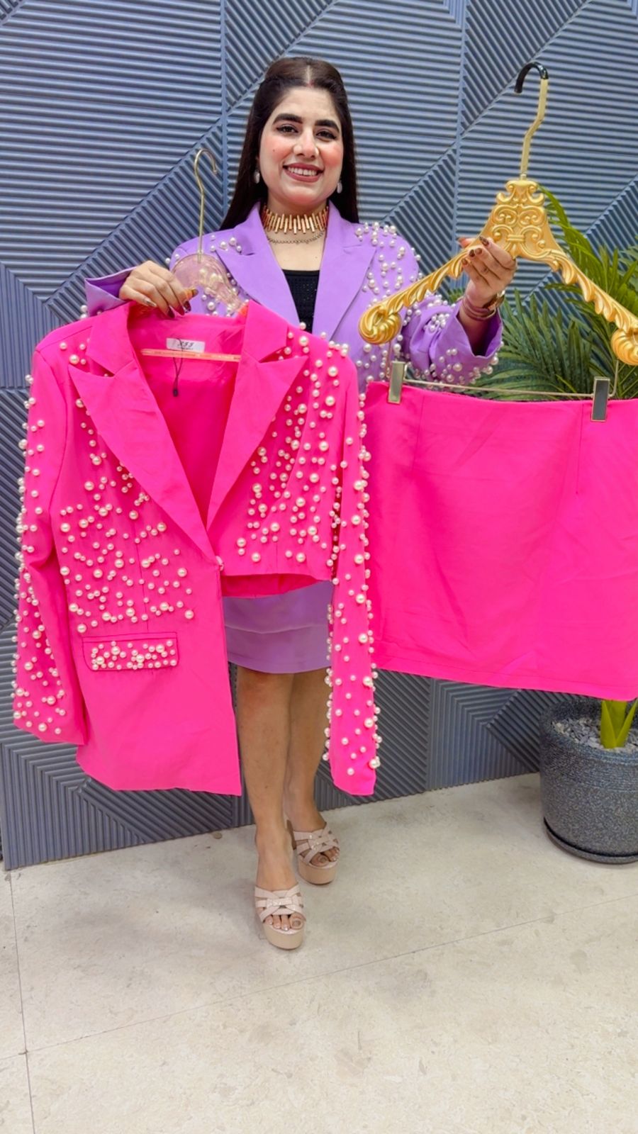 BEAUTIFUL BLAZER SKIRT SET GGR4154 Girls Glitters