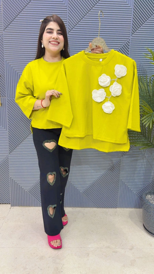 BEAUTIFUL FLOWER TOP GGR4162 Girls Glitters