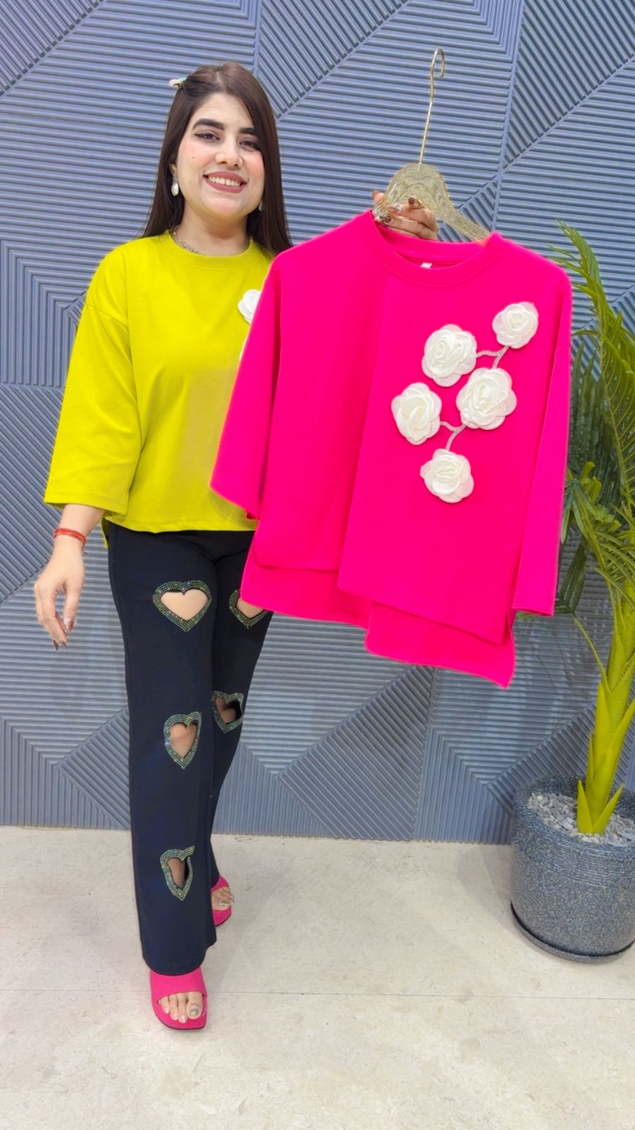 BEAUTIFUL FLOWER TOP GGR4162 Girls Glitters
