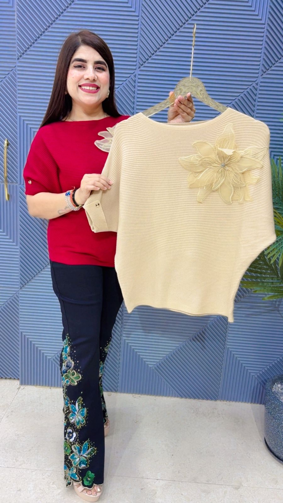 BEAUTIFUL FLOWER TOP GGR4181 Girls Glitters