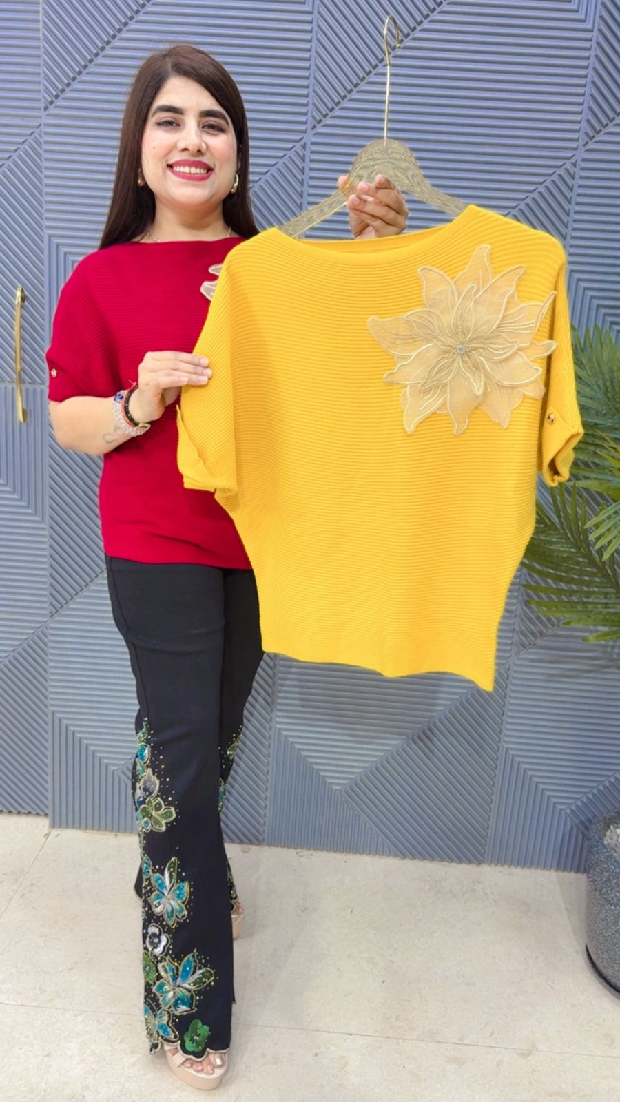 BEAUTIFUL FLOWER TOP GGR4181 Girls Glitters