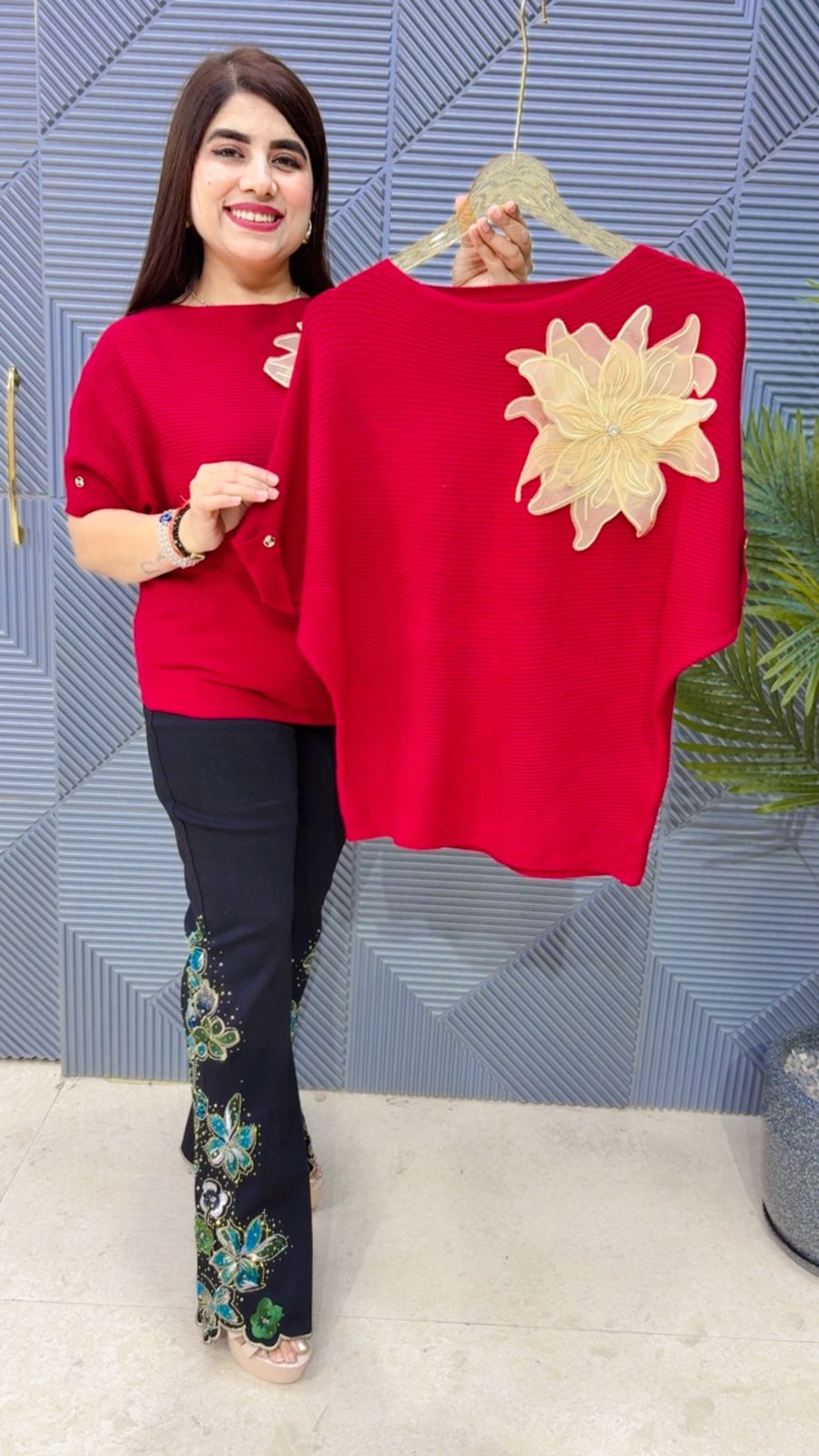 BEAUTIFUL FLOWER TOP GGR4181 Girls Glitters