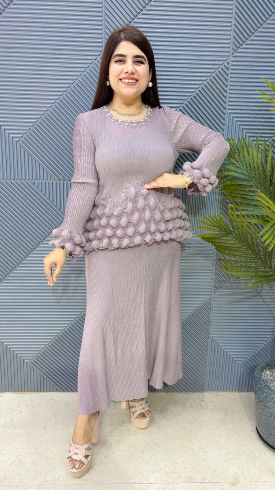 BEAUTIFUL WRINKLE DRESS GGR4185 Girls Glitters