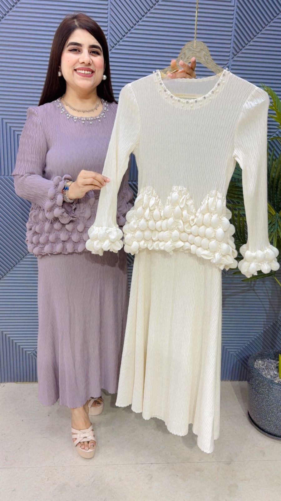BEAUTIFUL WRINKLE DRESS GGR4185 Girls Glitters