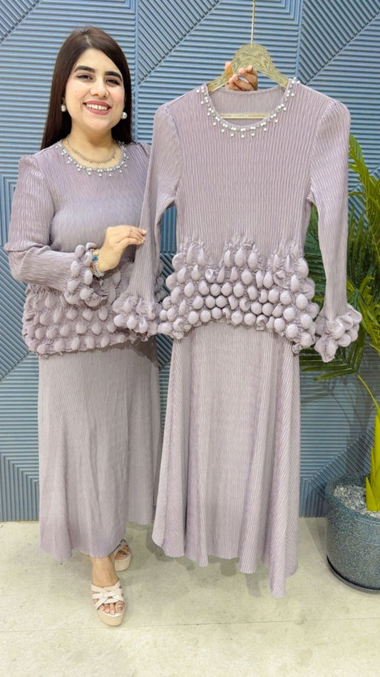 BEAUTIFUL WRINKLE DRESS GGR4185 Girls Glitters