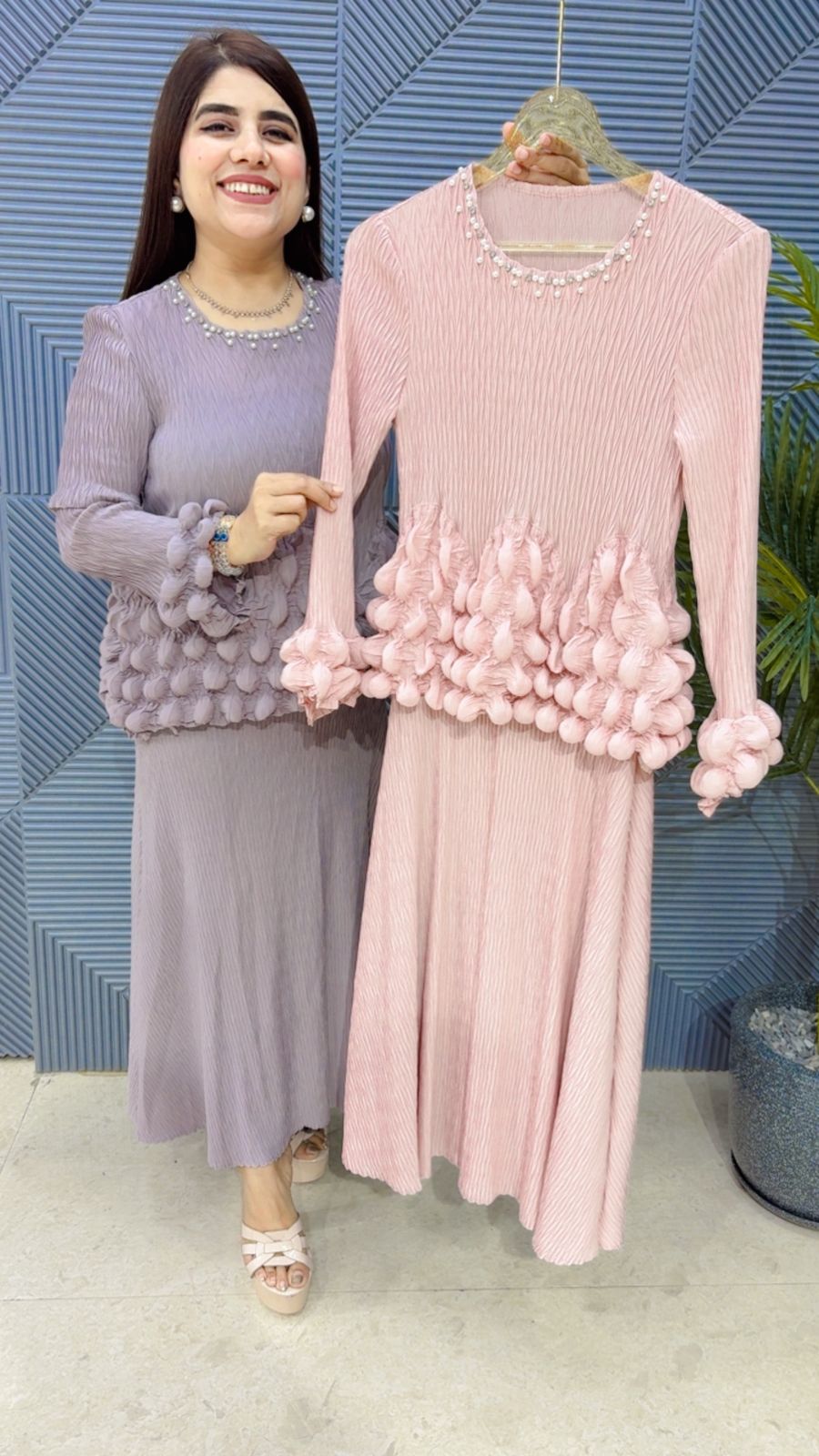 BEAUTIFUL WRINKLE DRESS GGR4185 Girls Glitters