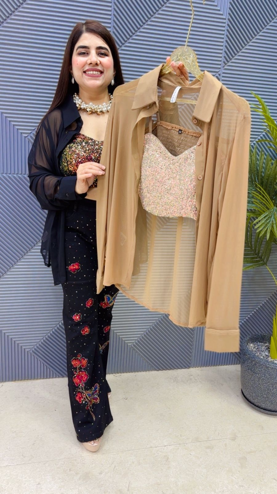 BEAUTIFUL SHIRT WITH BUSTIER GGR4200 Girls Glitters