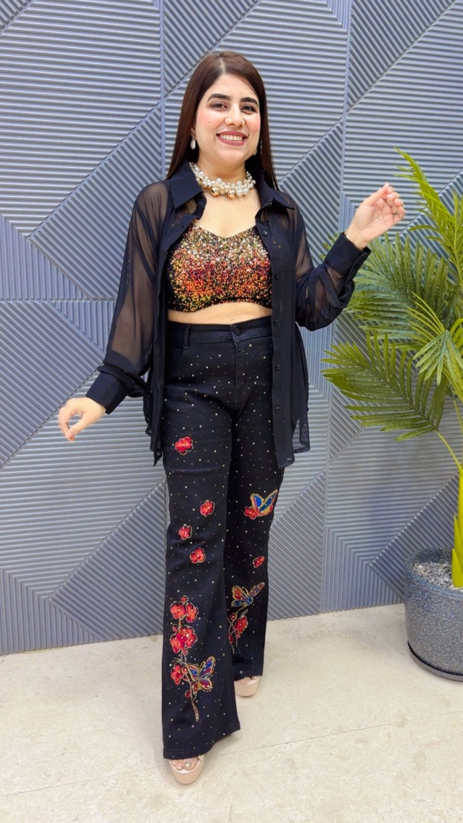 BEAUTIFUL SHIRT WITH BUSTIER GGR4200 Girls Glitters