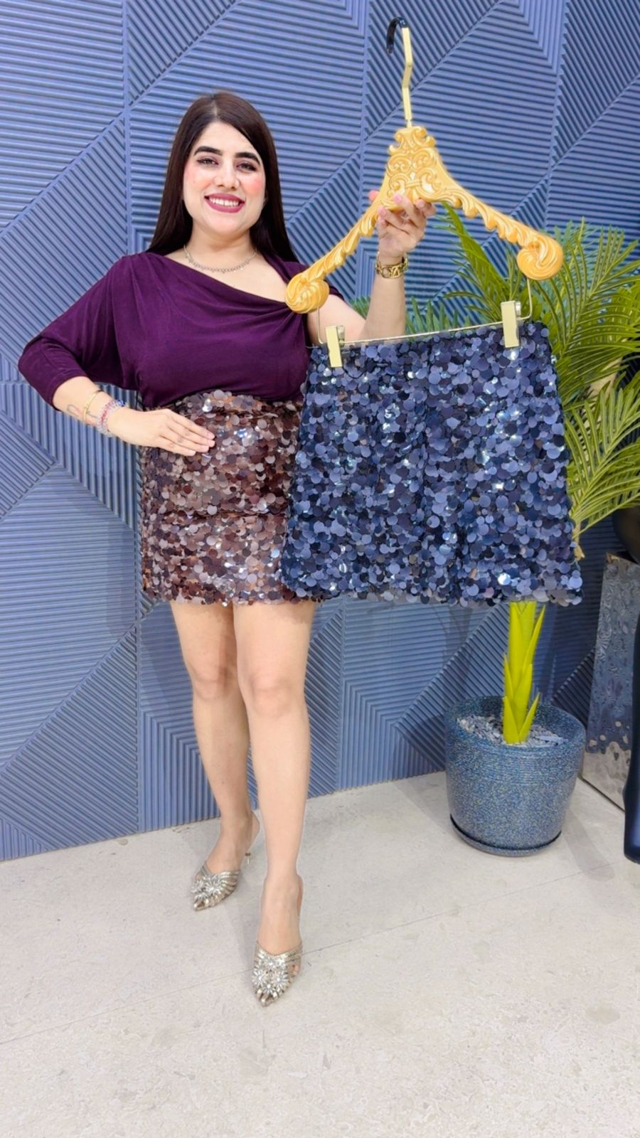 BEAUTIFUL SEQUENCE SKIRT GGR4215 Girls Glitters