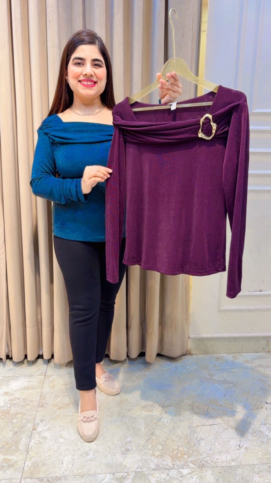 BEAUTIFUL OFF SHOULDER TOP GGR4219 Girls Glitters