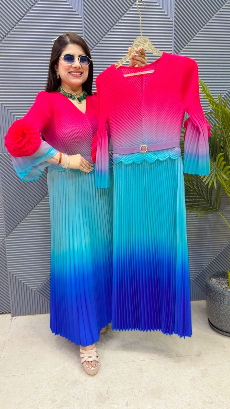 BEAUTIFUL WRINKLE DRESS GGR4220 Girls Glitters