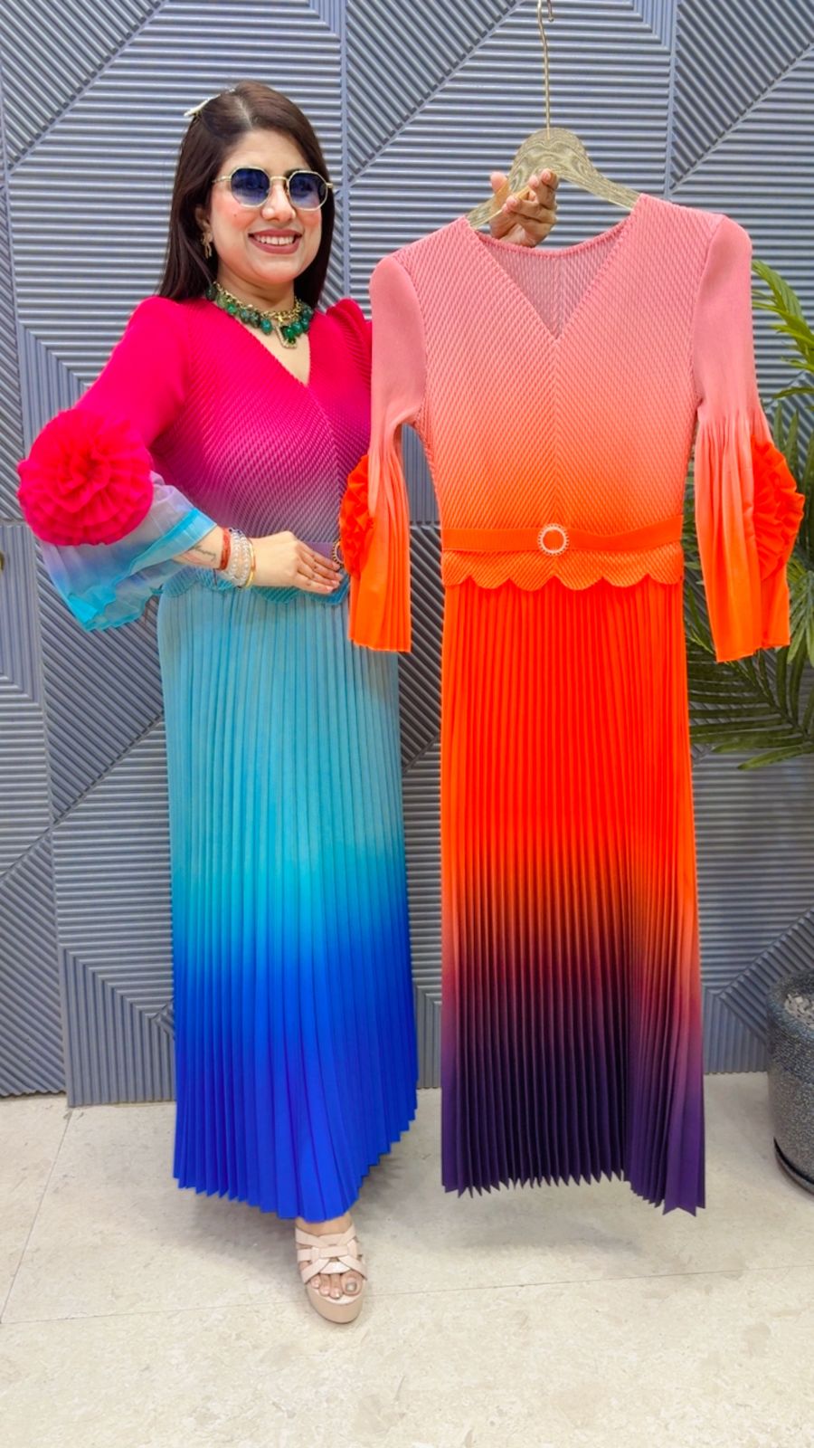BEAUTIFUL WRINKLE DRESS GGR4220 Girls Glitters