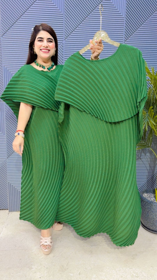 BEAUTIFUL KAFTAN STYLE WRINKLE DRESS GGR4221 Girls Glitters