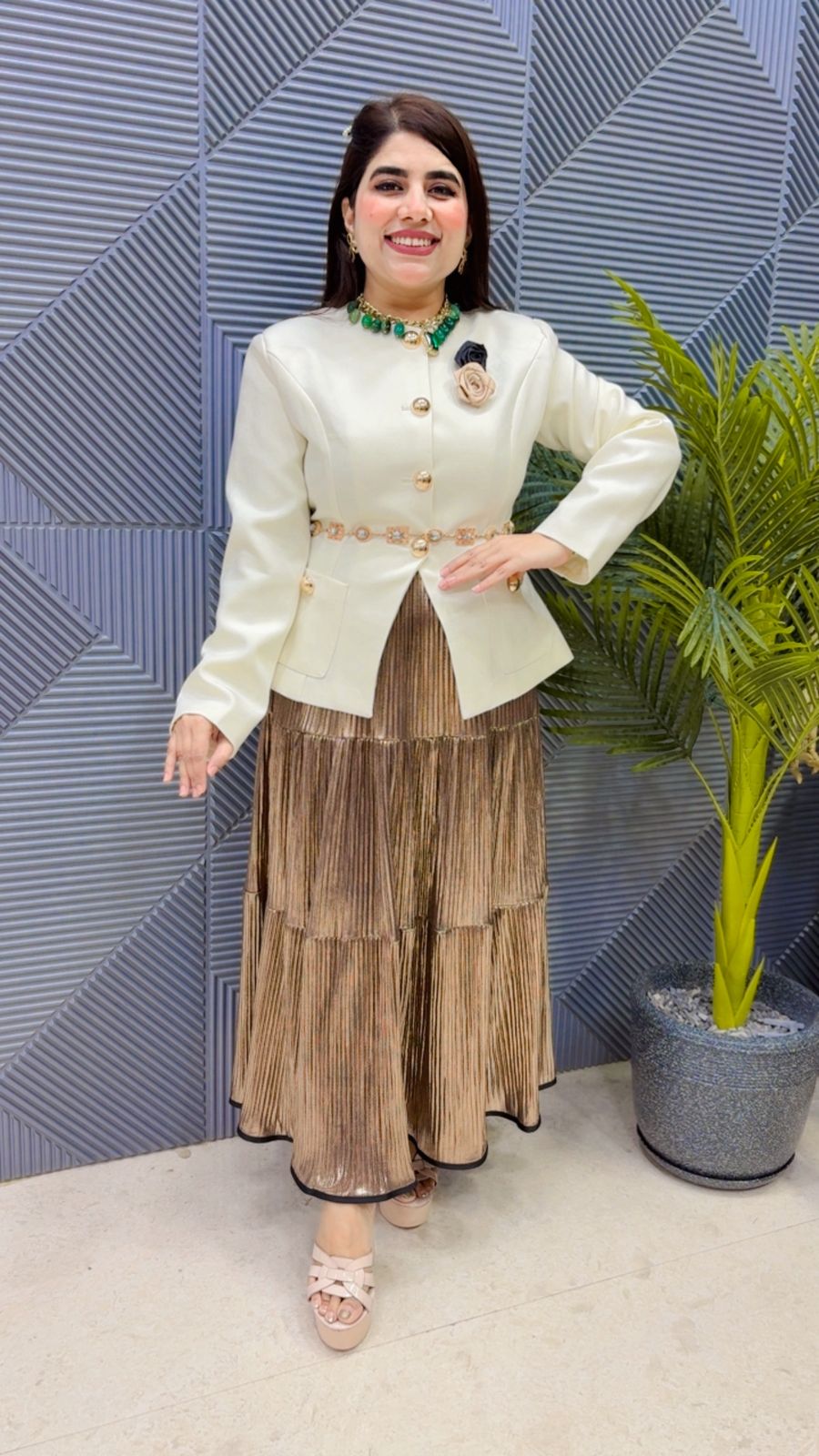 BEAUTIFUL BLAZER SKIRT SET GGR4226 Girls Glitters