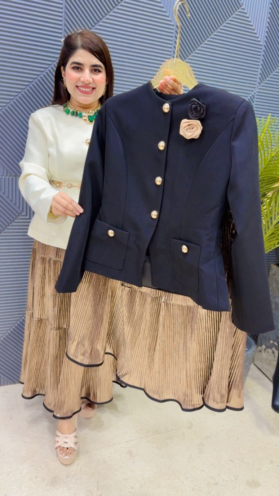 BEAUTIFUL BLAZER SKIRT SET GGR4226 Girls Glitters