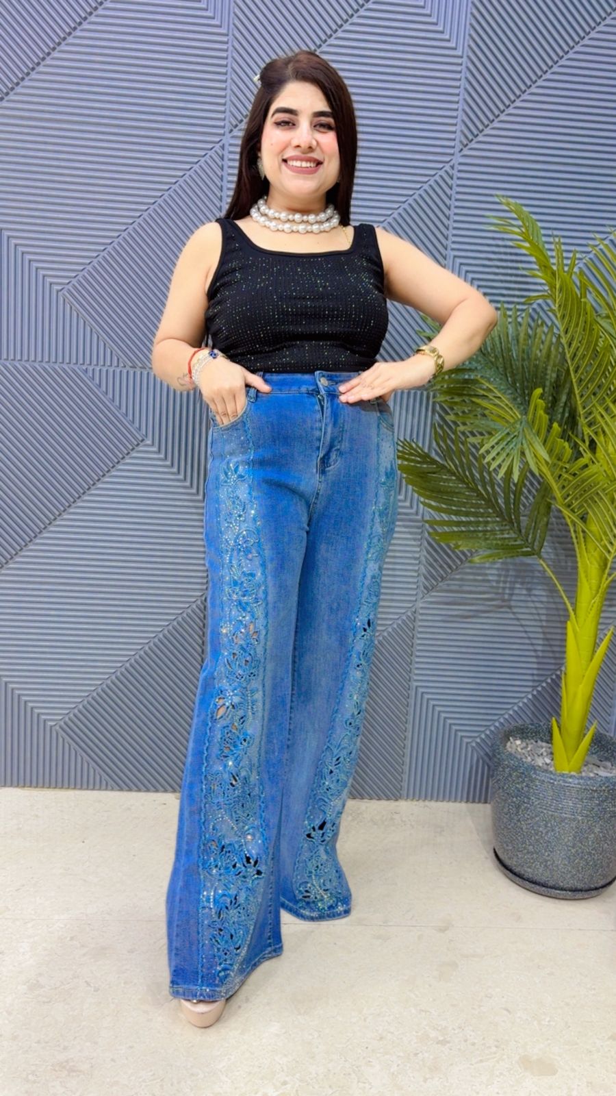 BEAUTIFUL JEANS GGR4230 Girls Glitters