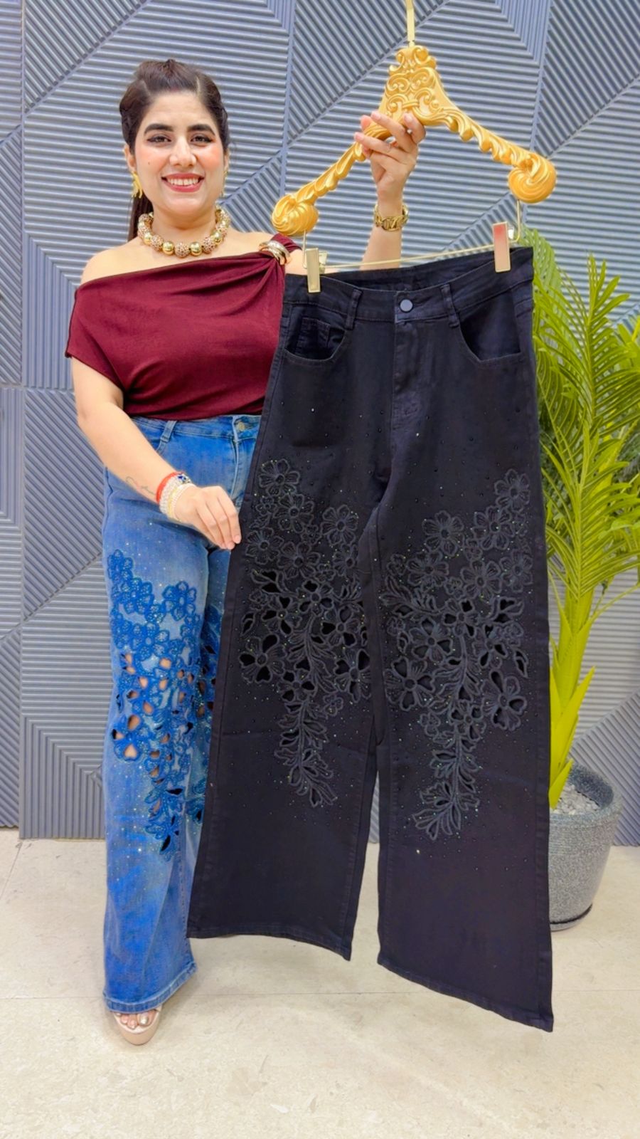BEAUTIFUL JEANS GGR4269 Girls Glitters