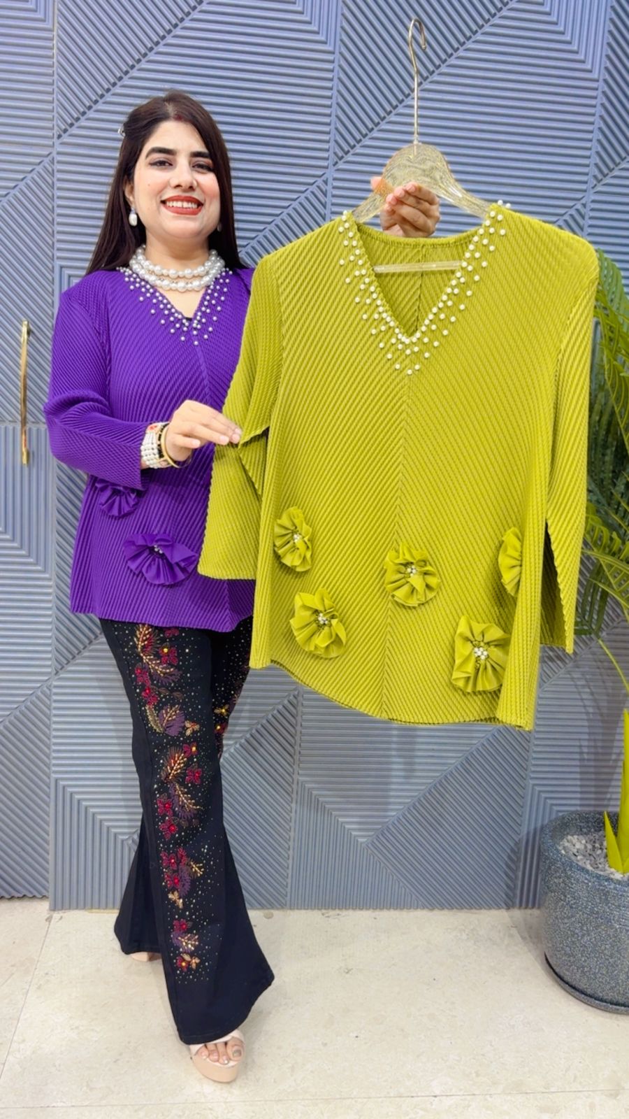 BEAUTIFUL WRINKLE TOP GGR4283 Girls Glitters