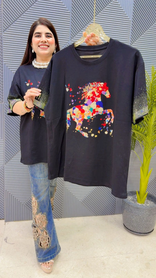 BEAUTIFUL T-SHIRT GGR4300 Girls Glitters