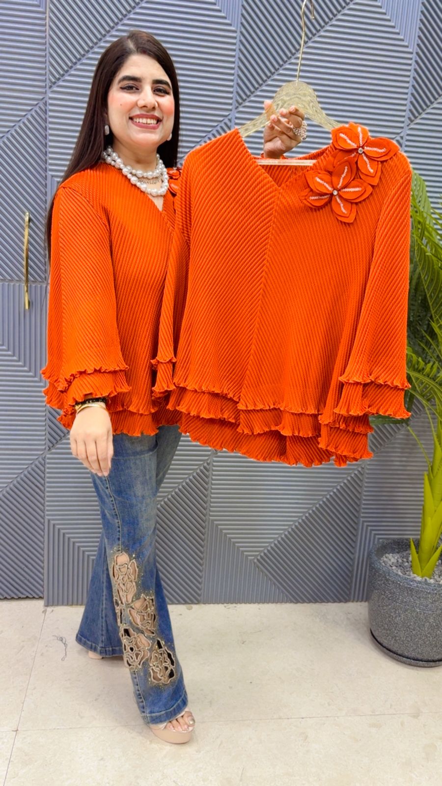 PREMIUM WRINKLE TOP GGR4301 Girls Glitters