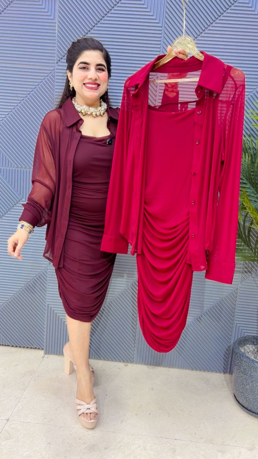 BEAUTIFUL POWERNET SHIRT DRESS GGR4309 Girls Glitters