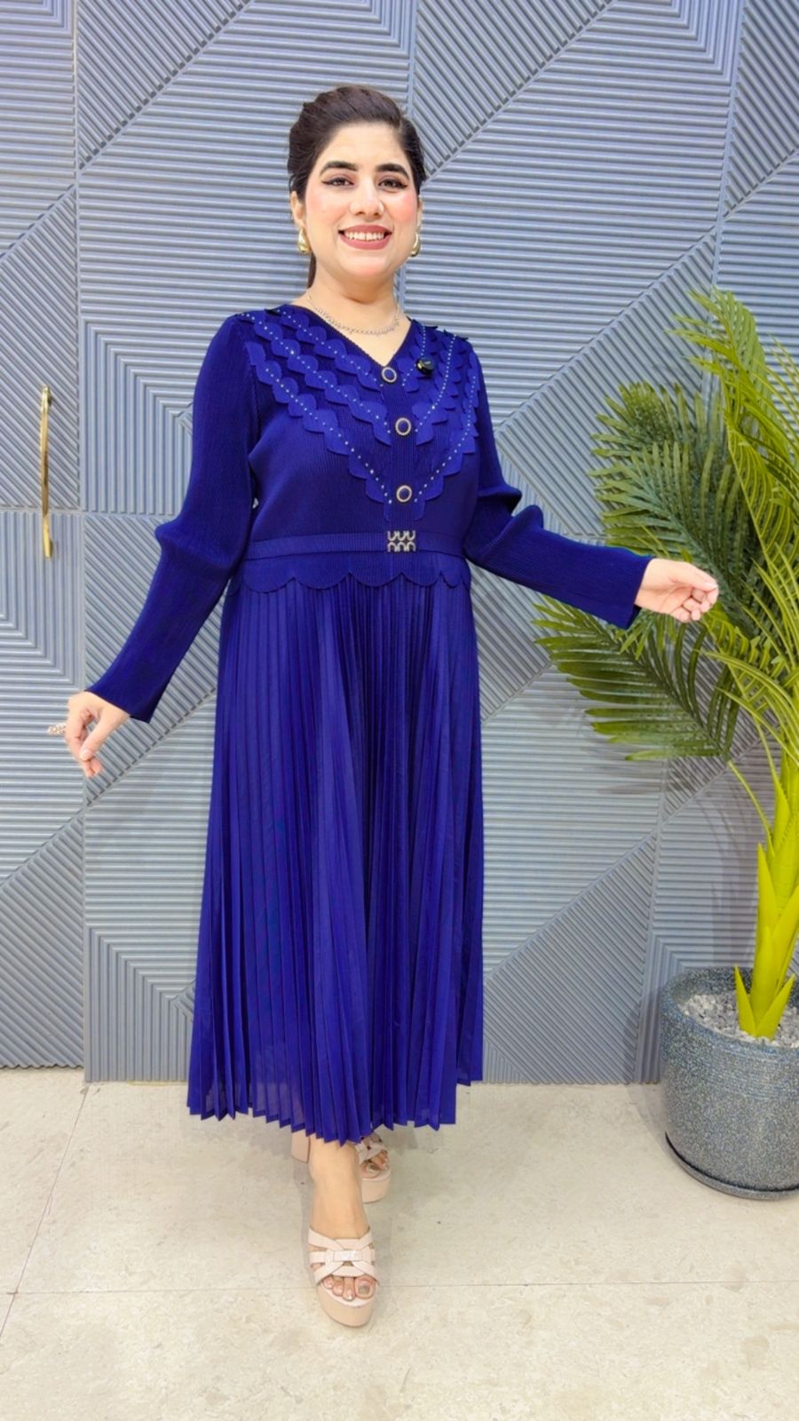 BEAUTIFUL WRINKLE DRESS GGR4316 Girls Glitters
