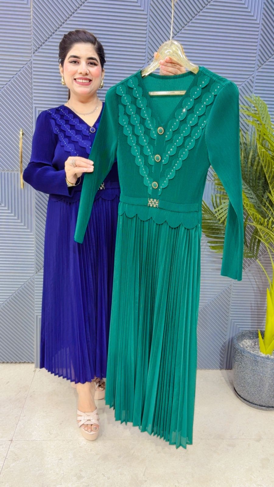 BEAUTIFUL WRINKLE DRESS GGR4316 Girls Glitters