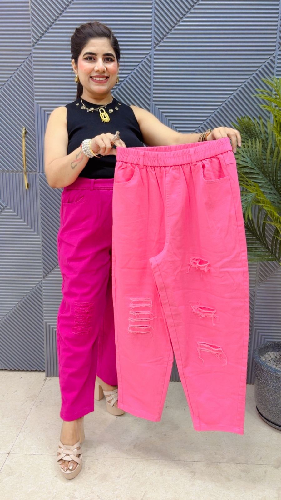 BEAUTIFUL COTTON RUGGED BOTTOM WITH BELT GGR4321 Girls Glitters