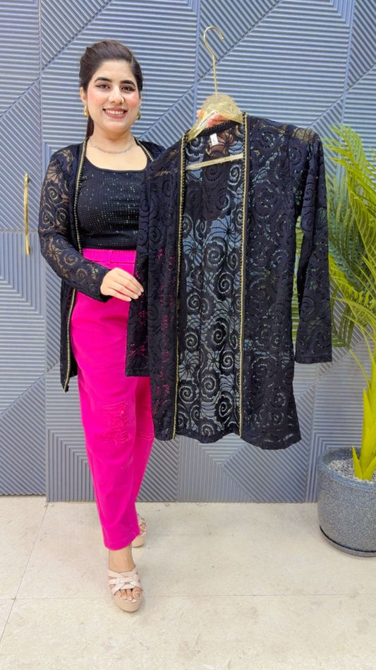 BEAUTIFUL LACE SHRUG GGR4323 Girls Glitters
