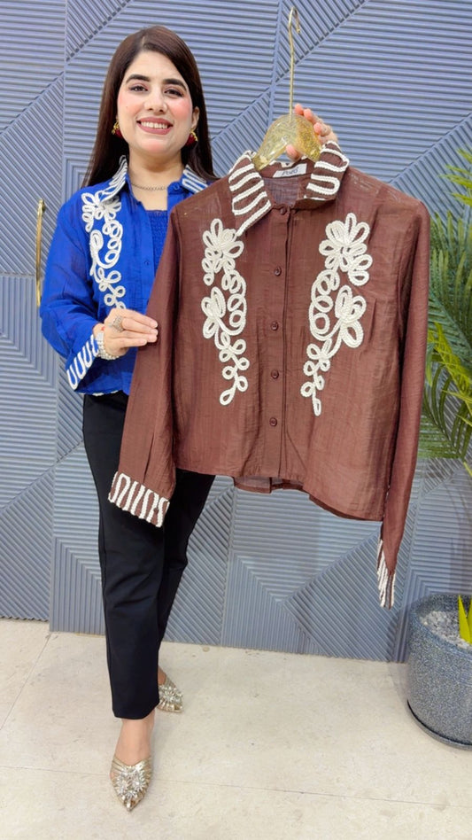 BEAUTIFUL SHIRT WITH INNER GGR4330 Girls Glitters