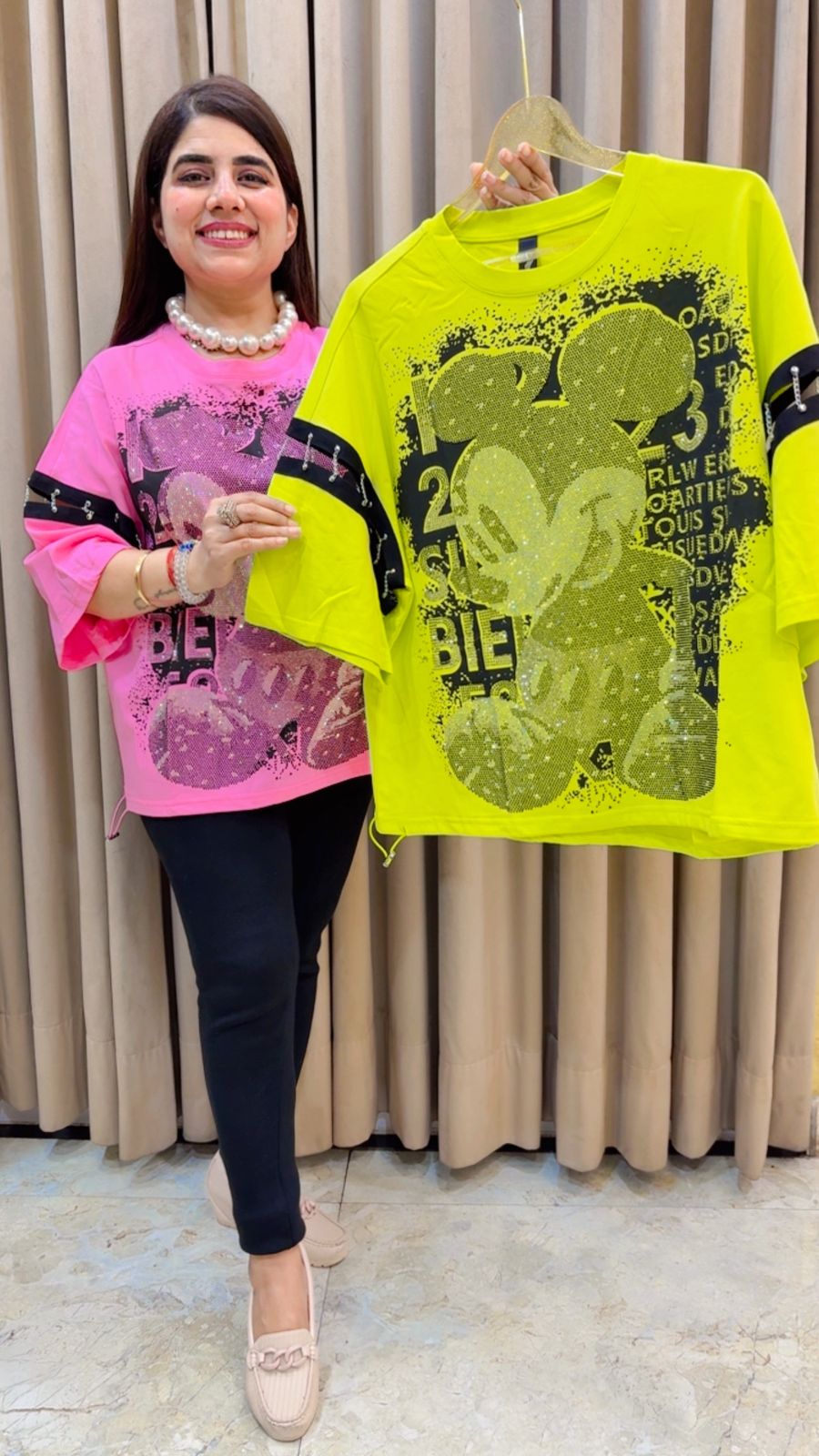 BEAUTIFUL MICKEY T-SHIRT GGR4336 Girls Glitters