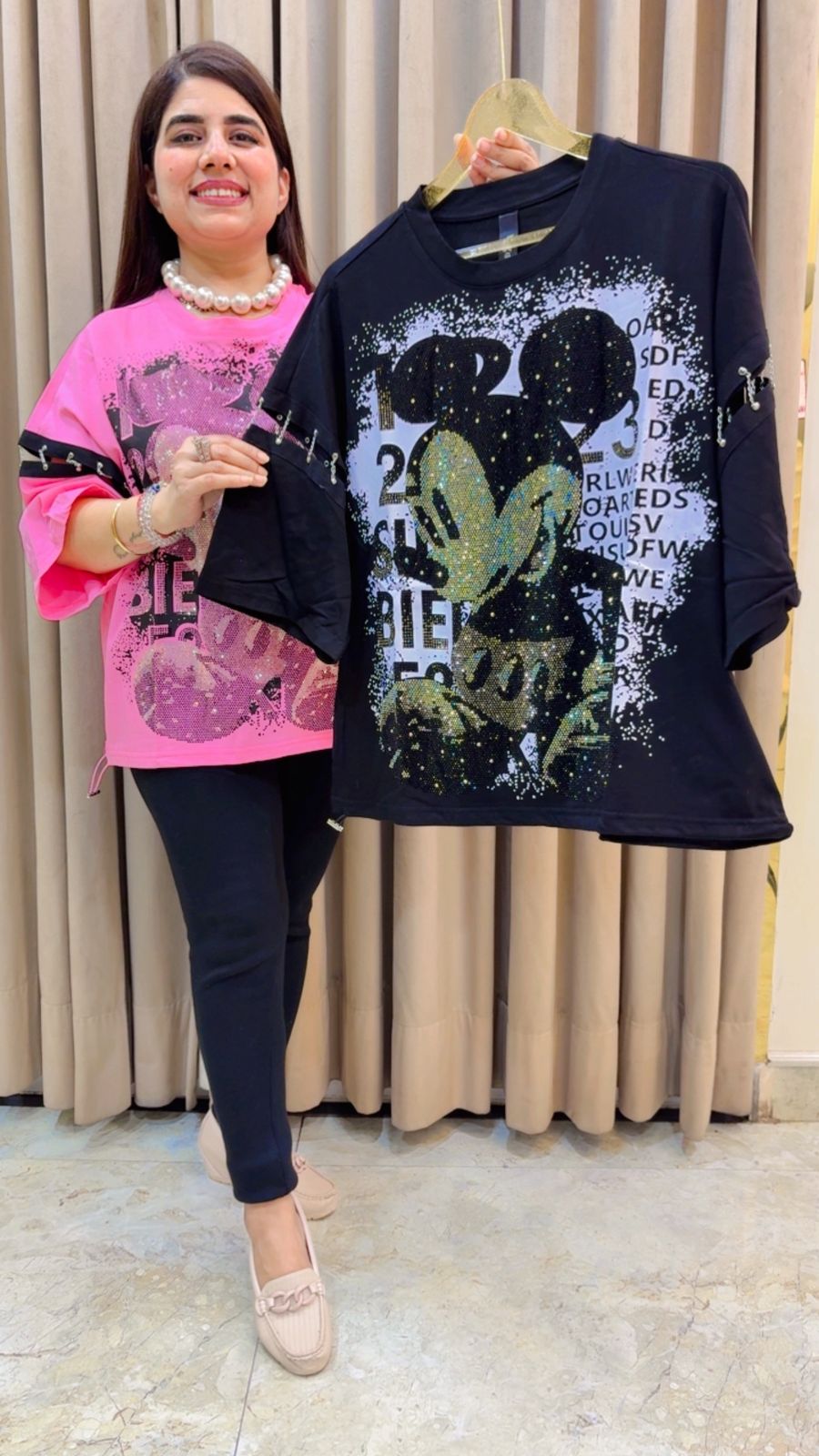BEAUTIFUL MICKEY T-SHIRT GGR4336 Girls Glitters