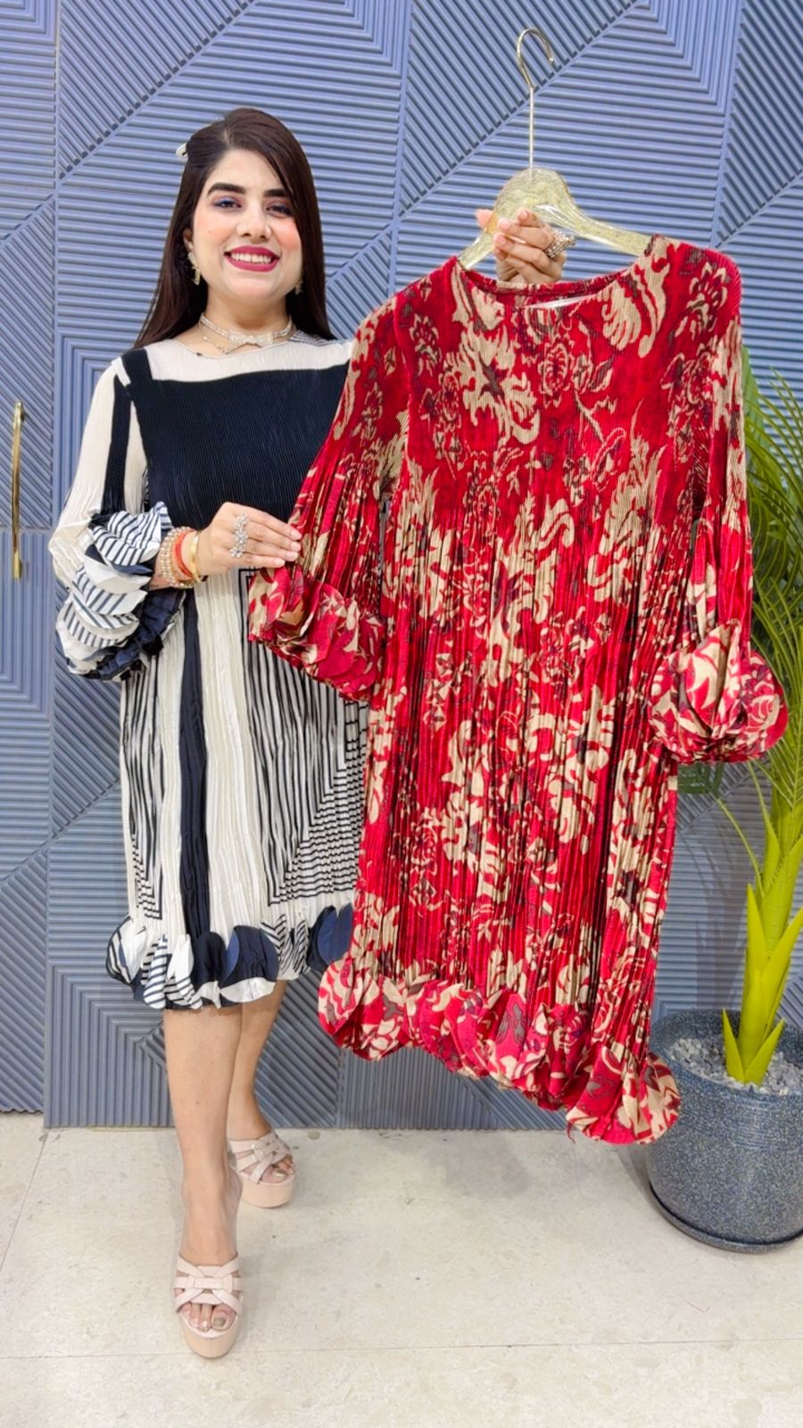 BEAUTIFUL WRINKLE DRESS GGR4341 Girls Glitters