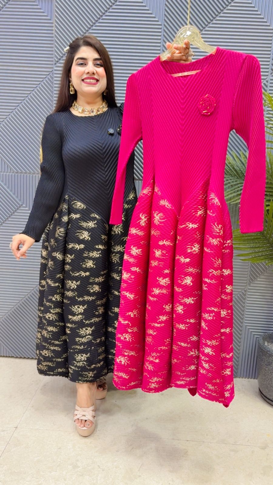 BEAUTIFUL WRINKLE DRESS GGR4347 Girls Glitters