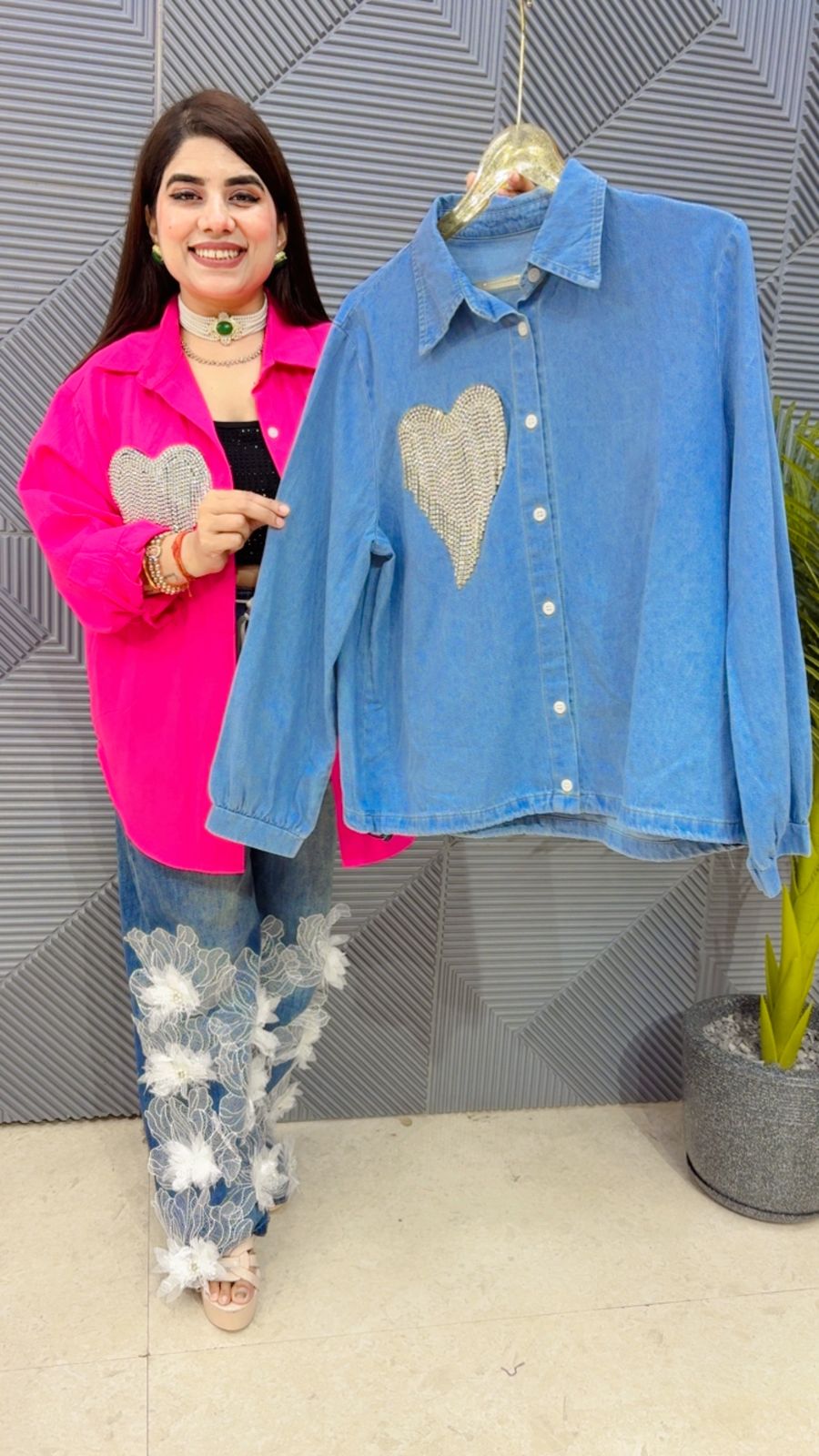 BEAUTIFUL HEART SHIRT GGR4356 Girls Glitters