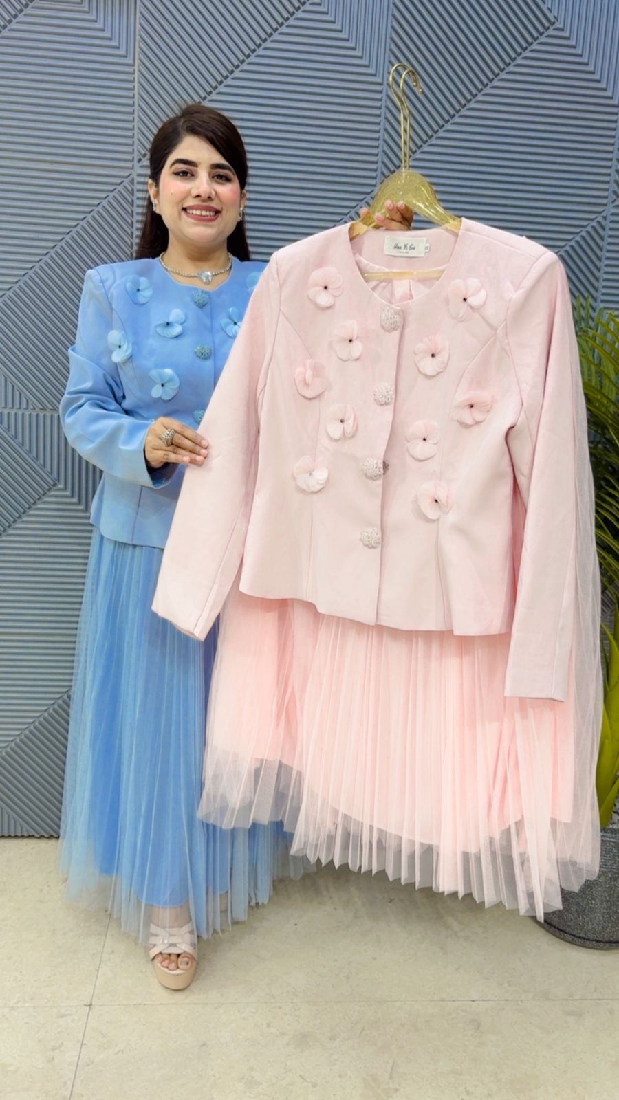 BEAUTIFUL BLAZER SET GGR4368 Girls Glitters