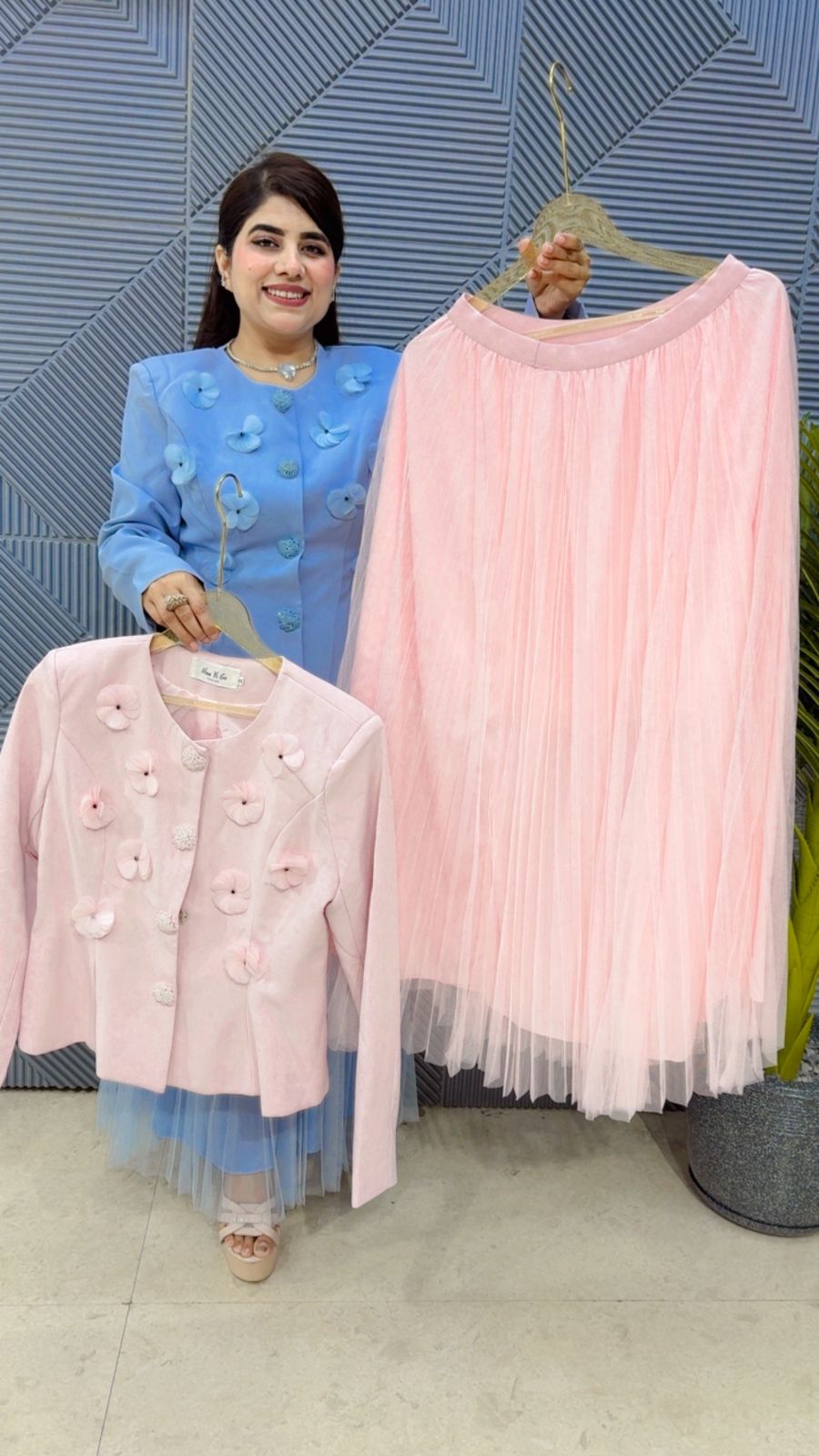 BEAUTIFUL BLAZER SET GGR4368 Girls Glitters