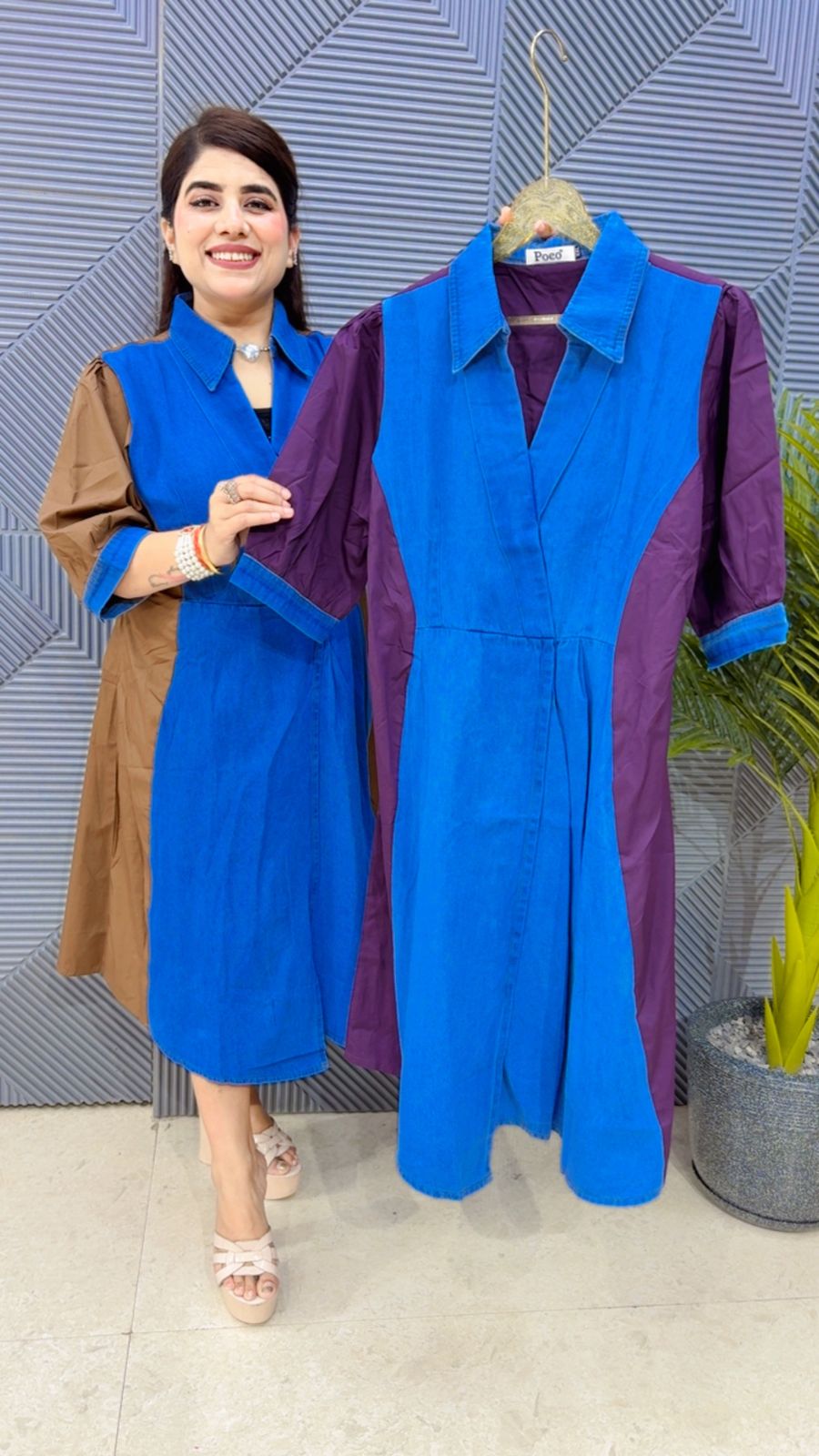 BEAUTIFUL DENIM DRESS GGR4369 Girls Glitters