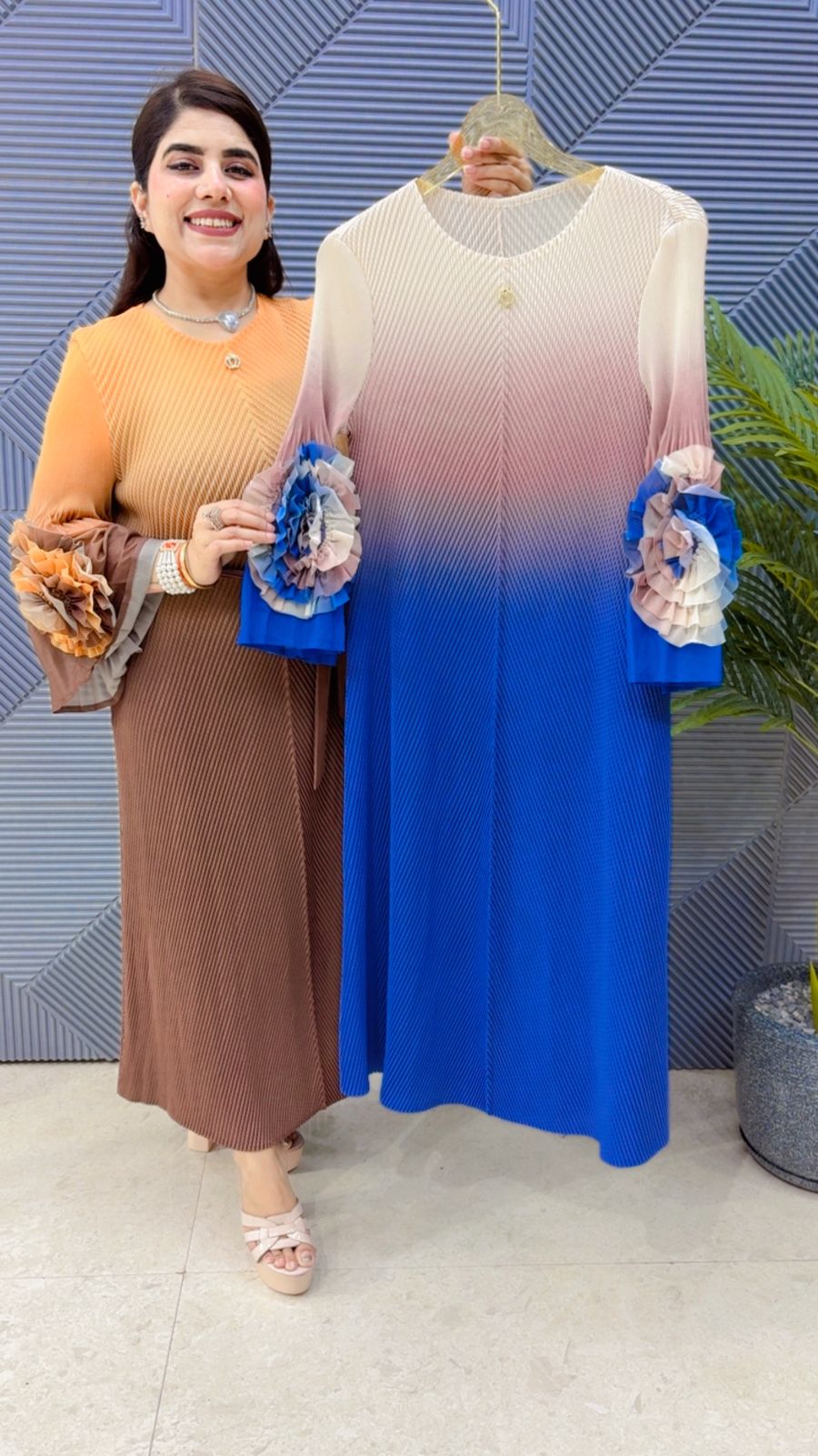 BEAUTIFUL WRINKLE DRESS GGR4371 Girls Glitters