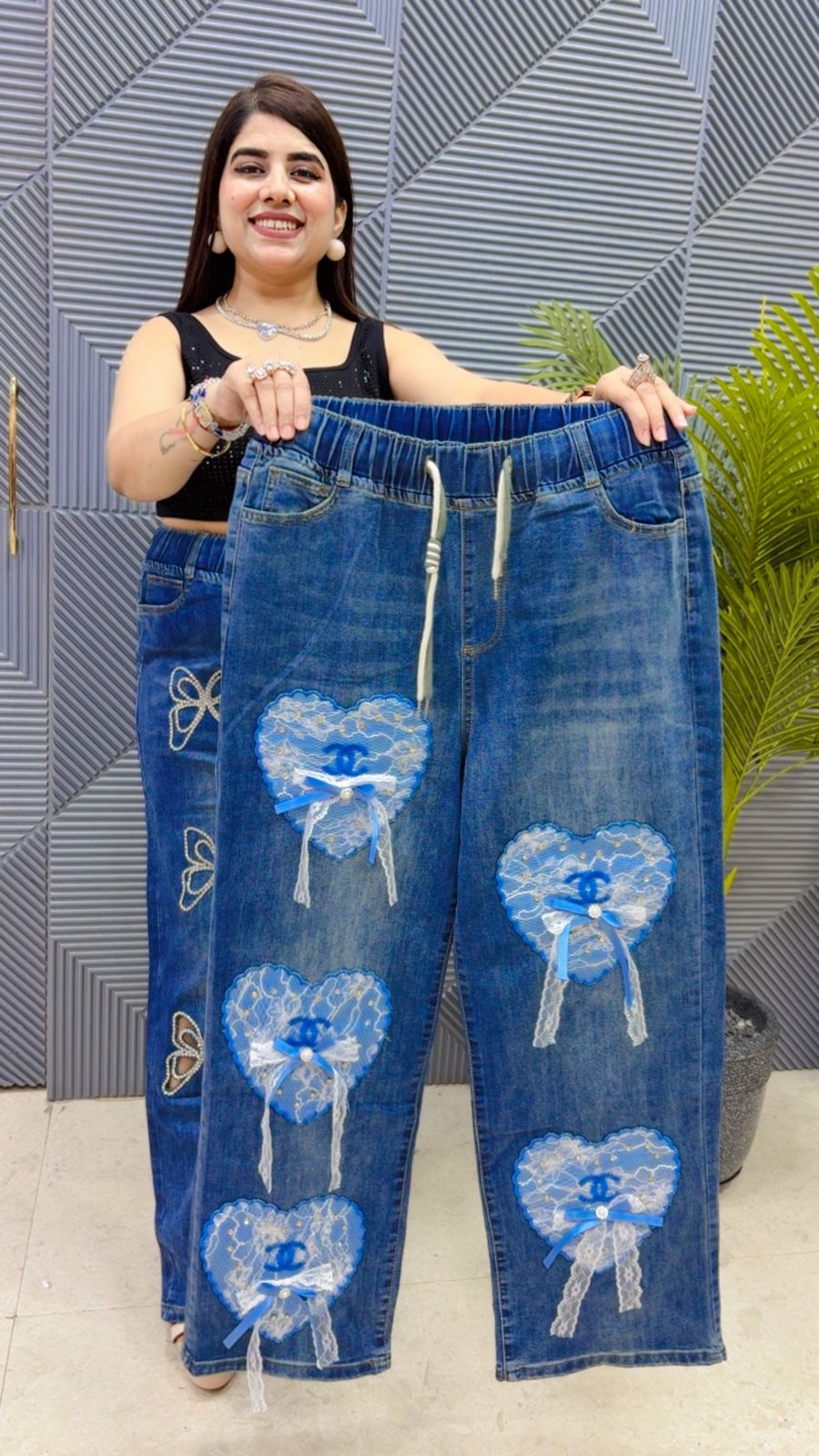 BEAUTIFUL JEANS GGR4395 Girls Glitters