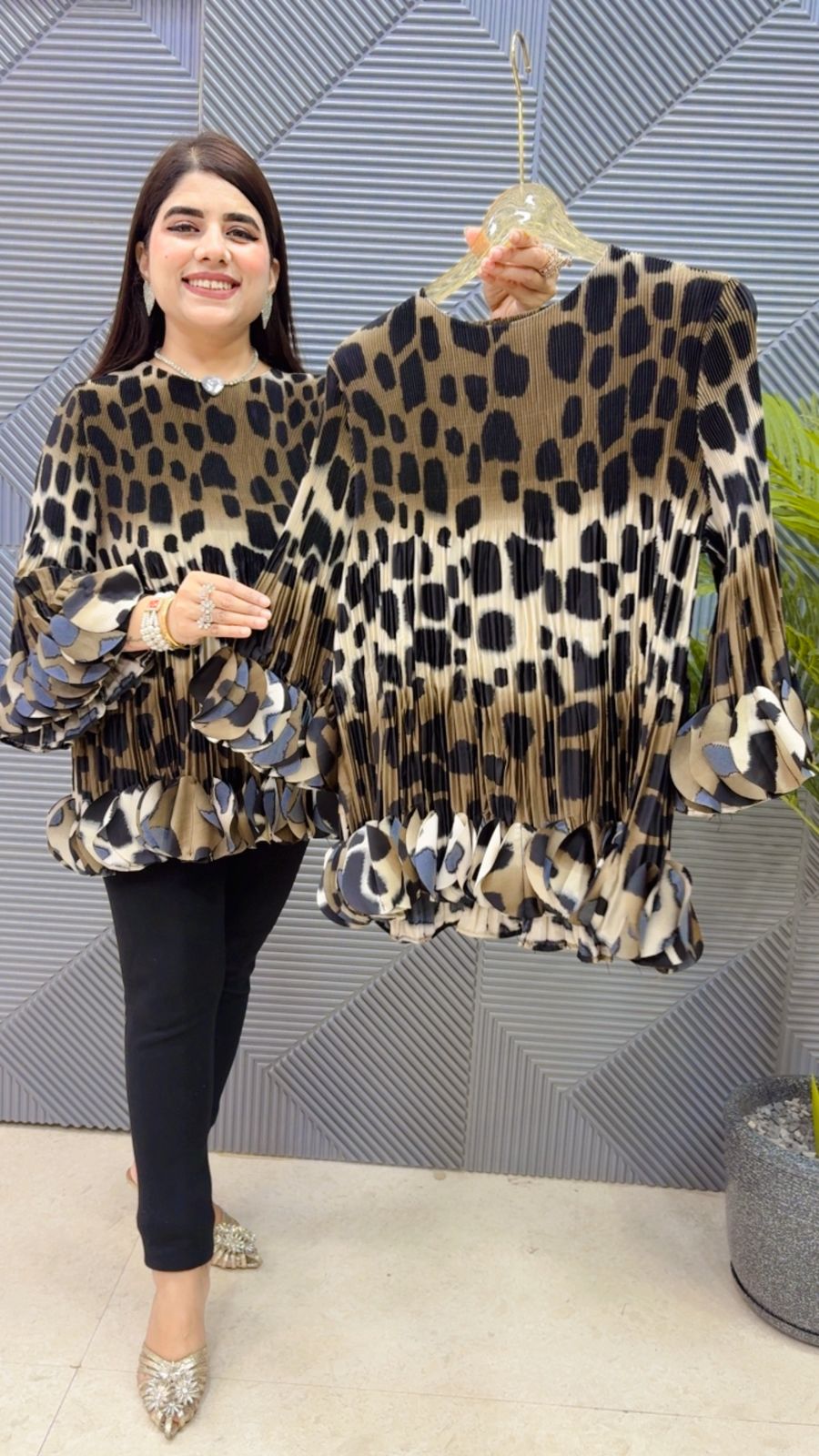 BEAUTIFUL WRINKLE TOP GGR4421 Girls Glitters
