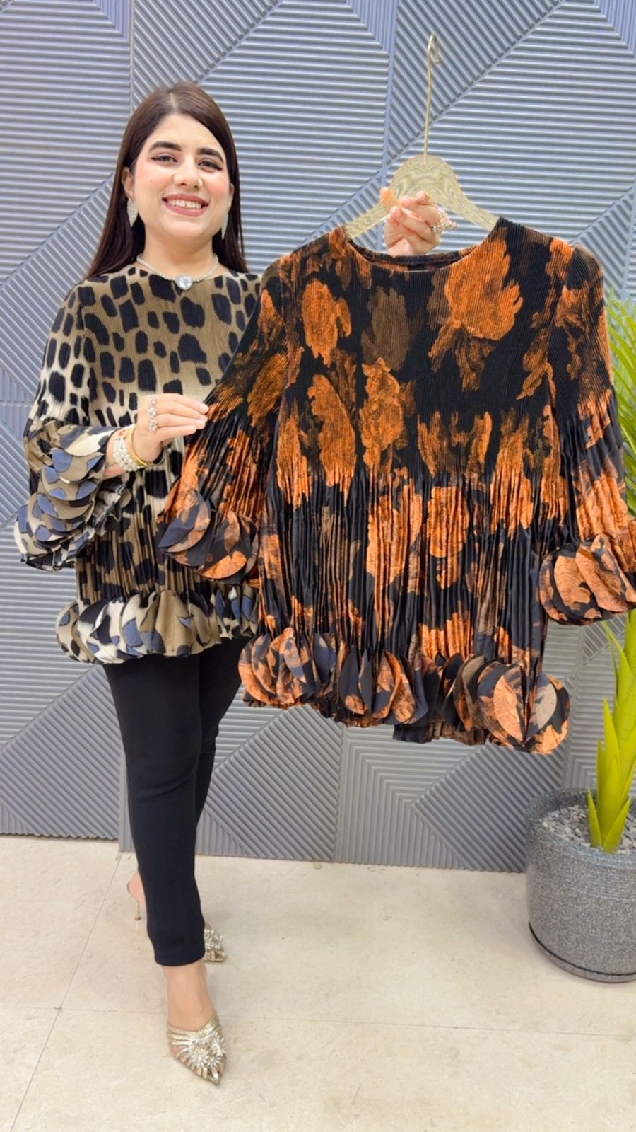 BEAUTIFUL WRINKLE TOP GGR4421 Girls Glitters