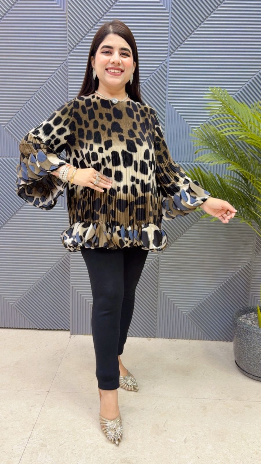 BEAUTIFUL WRINKLE TOP GGR4421 Girls Glitters